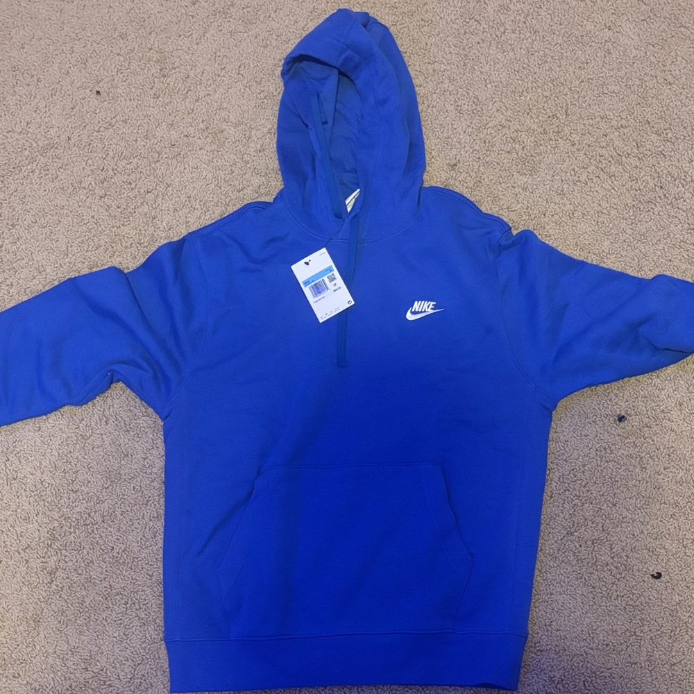 Nike Royal Blue Pullover Hoodie New With Tags